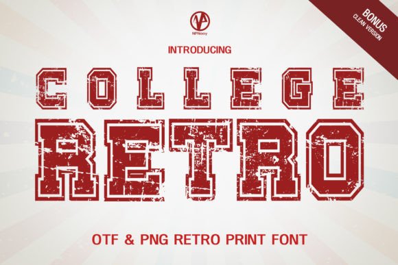 College Retro: A Vintage Font for Bold, Authentic Projects