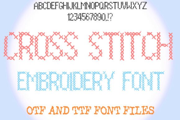 Cross Stitch Embroidery: A Creative Font for Handmade Charm