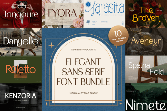 Elegant Sans Serif Bundle: A Designer's Guide to Modern Sophistication