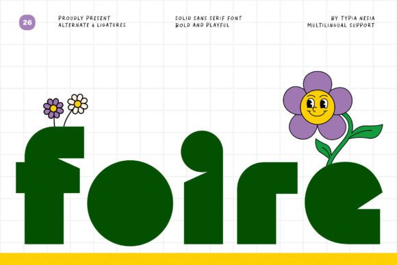 Foire: The Bold, Playful Font for Modern Designers