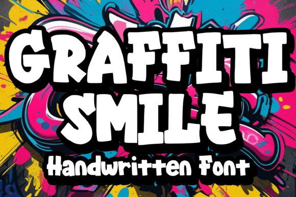 Graffiti Smile: Bold Street Art Meets Playful Comics