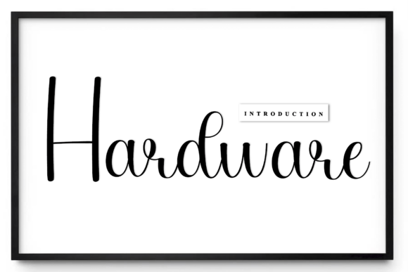 Hardware: A Handwritten Font for Authentic Branding