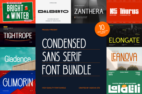 Master Modern Design with the Condensed Sans Serif Font Bundle