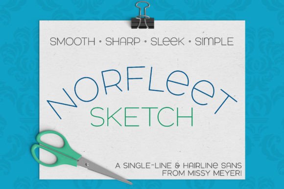 Norfleet Sketch: The Single-Line Font for Modern Designers