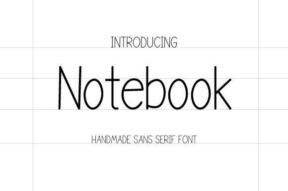 Notebook: A Handmade Sans Serif Font for Clarity and Style