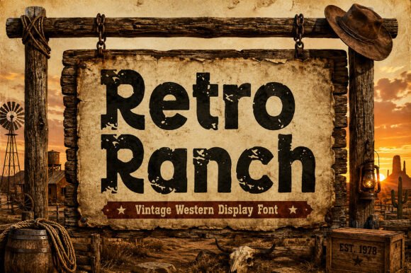 Retro Ranch: A Display Font with Vintage Character