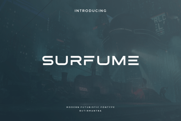 Surfume: A Modern Typeface for Sci-Fi and Minimalist Design