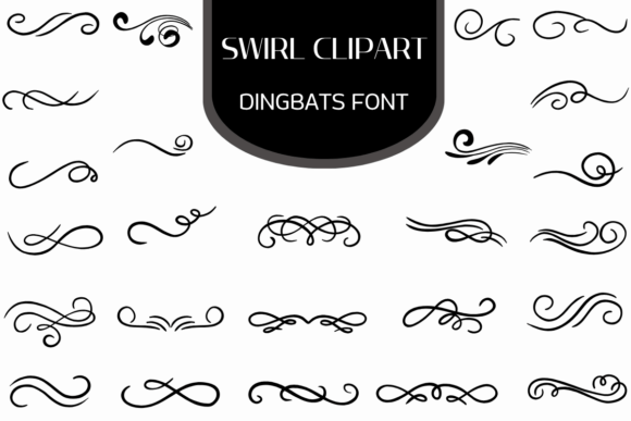 Swirl Clipart: A Dingbats Font for Elegant Design
