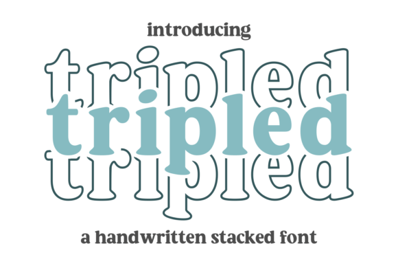 Tripled: The Playful Layered Font for Bold Creative Projects